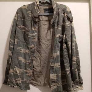 Forever 21 + camo jacket 1X worn a couple times